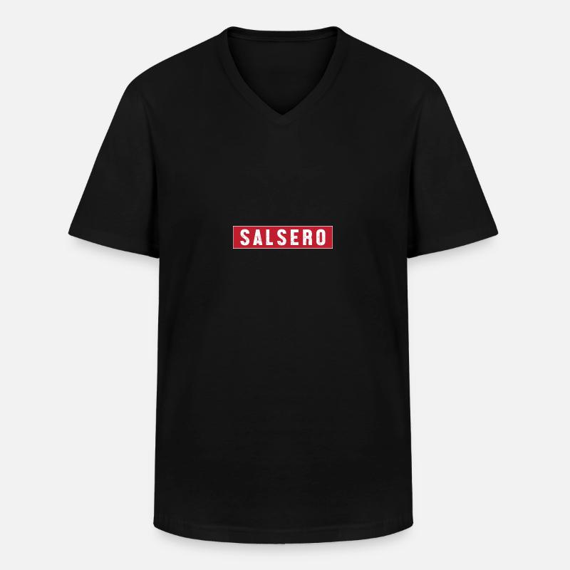 Danseuse de salsa Danseuse - T-shirt col V Homme - noir