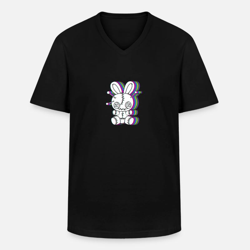 Voodoo - Männer-T-Shirt mit V-Ausschnitt - Schwarz