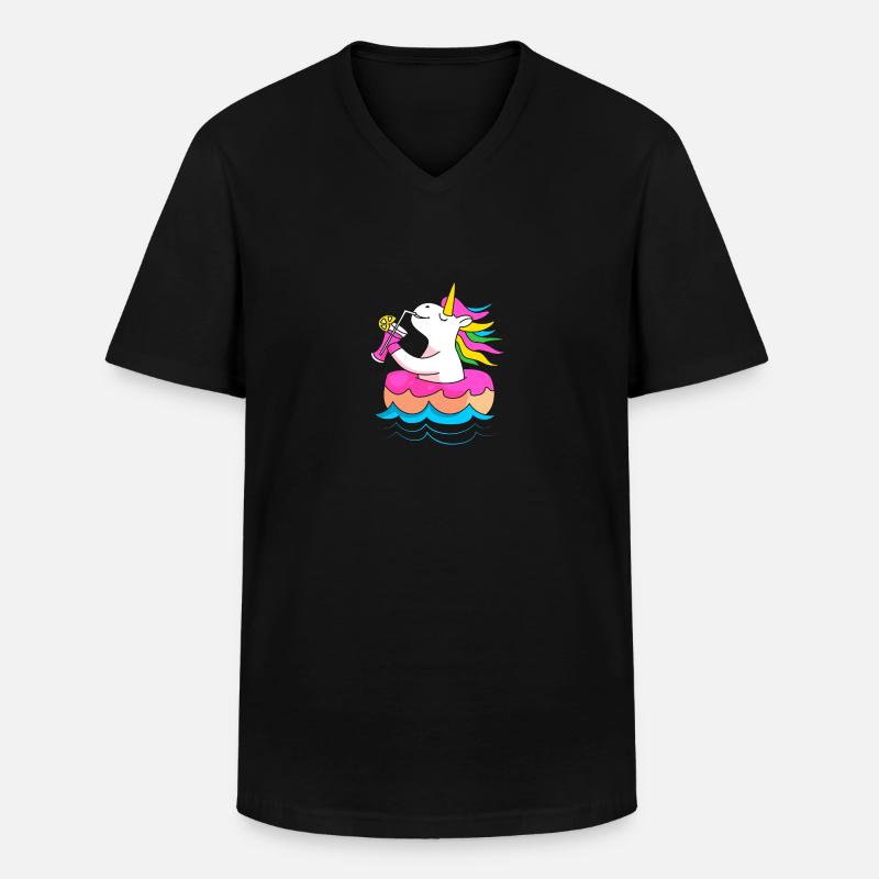Pool Party - Männer-T-Shirt mit V-Ausschnitt - Schwarz