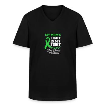 Liver disease - Men's V-Neck T-Shirt - black - Front - AI Model Male 178 dark (178cm)