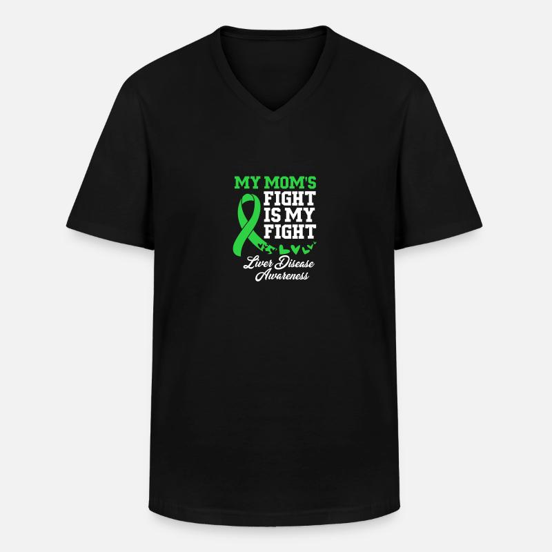 Lebererkrankung - Männer-T-Shirt mit V-Ausschnitt - Schwarz