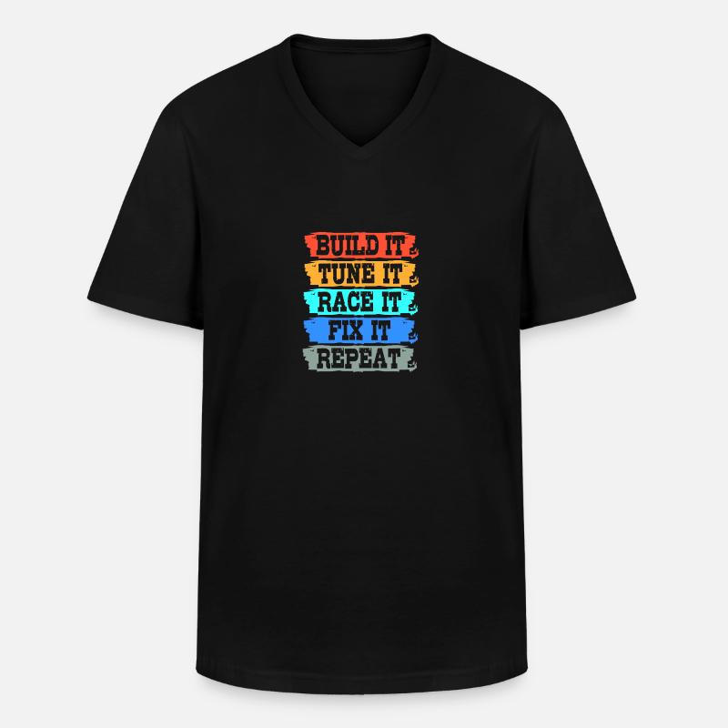 Autofahrer - Männer-T-Shirt mit V-Ausschnitt - Schwarz