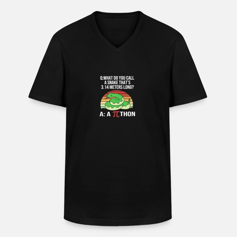 Mathematik - Männer-T-Shirt mit V-Ausschnitt - Schwarz