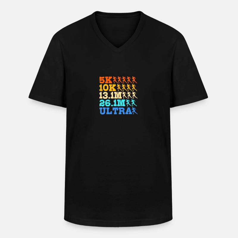Trailrunning - Männer-T-Shirt mit V-Ausschnitt - Schwarz