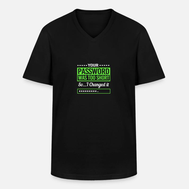 Cybersecurity Cyber Programmierer Hacker - Männer-T-Shirt mit V-Ausschnitt - Schwarz
