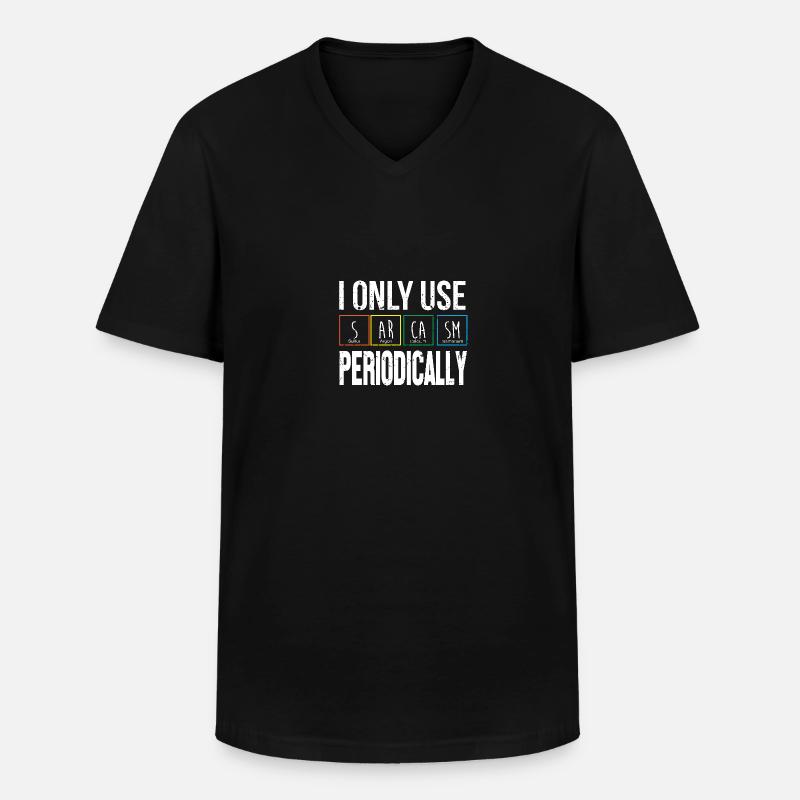 Periodensystem - Männer-T-Shirt mit V-Ausschnitt - Schwarz