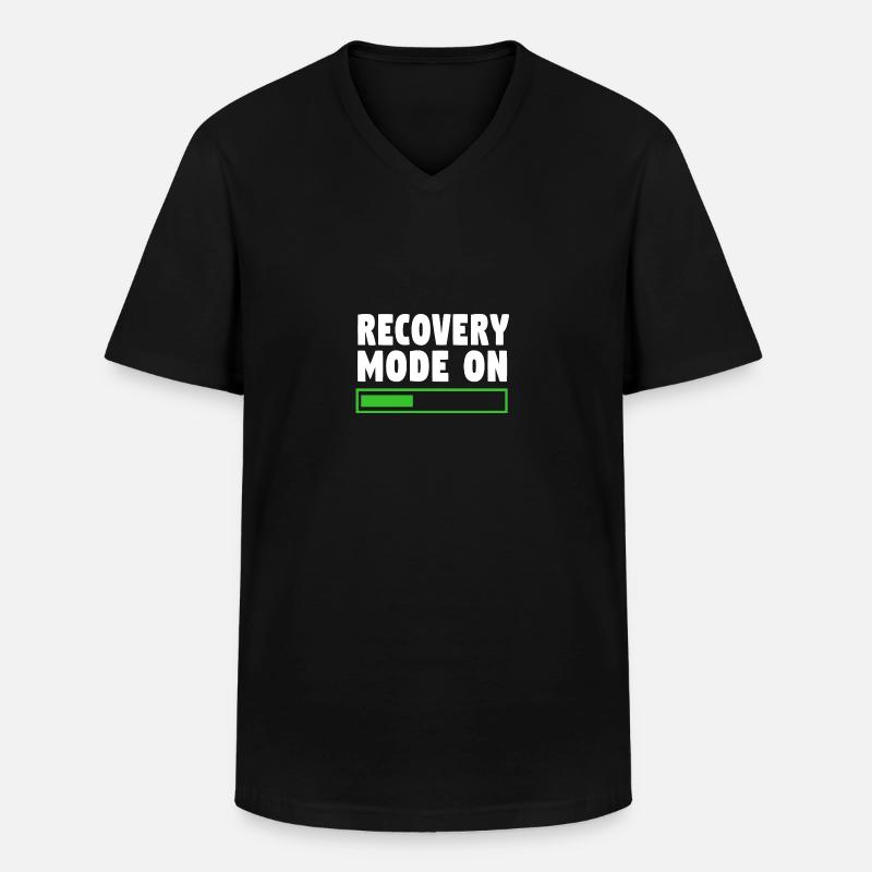 Gebrochener Arm Knochen Knochenbruch - Männer-T-Shirt mit V-Ausschnitt - Schwarz