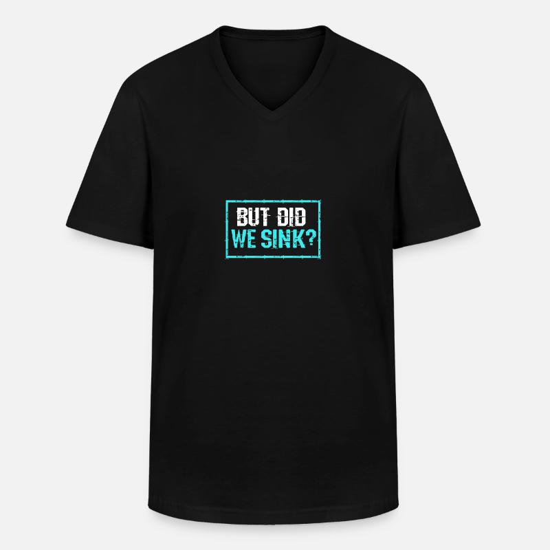 Pontonboot Boot Boote - Männer-T-Shirt mit V-Ausschnitt - Schwarz