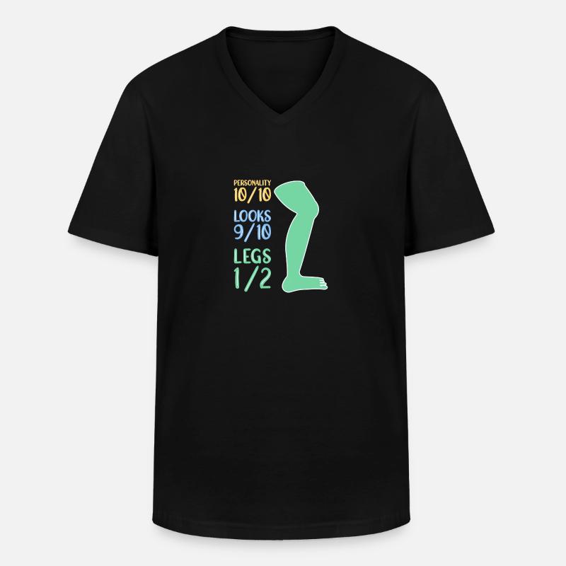 Rollstuhl Rollstuhlfahrer - Männer-T-Shirt mit V-Ausschnitt - Schwarz