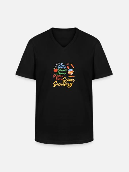 Paraprofessional - Men's V-Neck T-Shirt - black