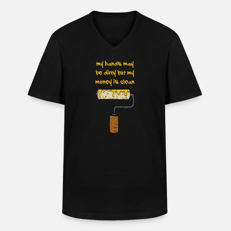 Maler Handwerker Beruf Spruch Geschenk - Männer-T-Shirt mit V-Ausschnitt - Schwarz