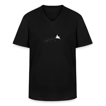 Manta Ray Animal Sea Rays Stingray Eagle Rays - Männer-T-Shirt mit V-Ausschnitt - Schwarz - Vorne - AI Model Male 178 dark (178cm)