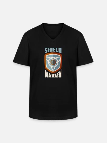 Shield Maiden Vikings Norse - Men's V-Neck T-Shirt - black