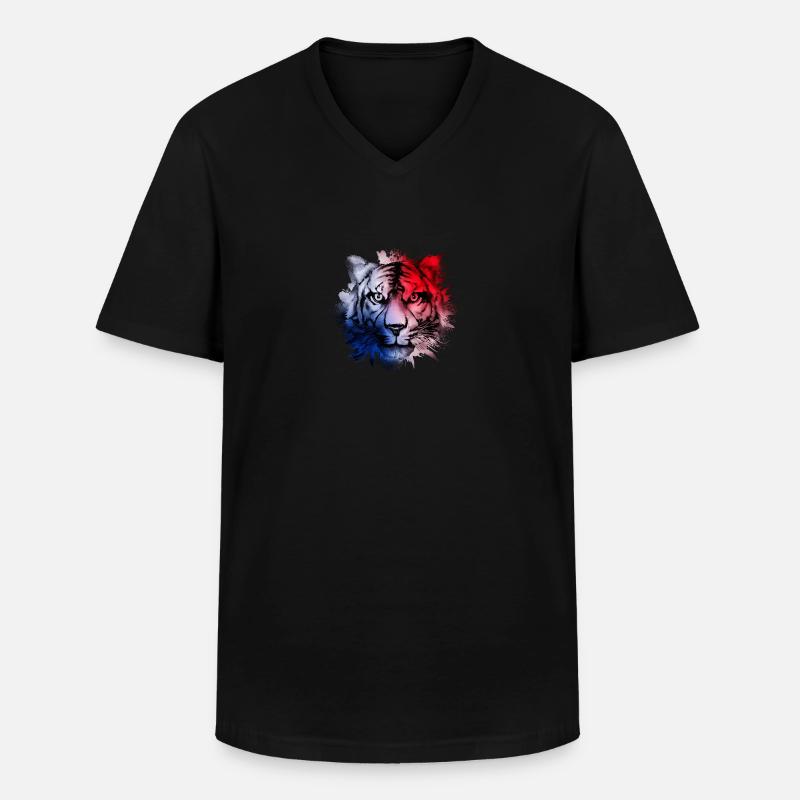 Panama - Männer-T-Shirt mit V-Ausschnitt - Schwarz