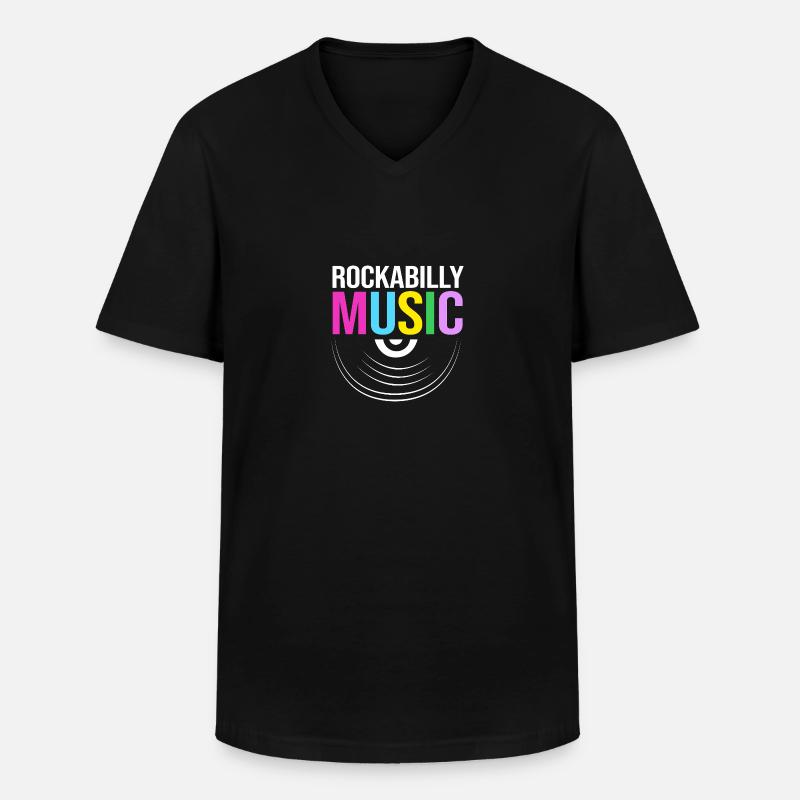 Sock Hop - Männer-T-Shirt mit V-Ausschnitt - Schwarz