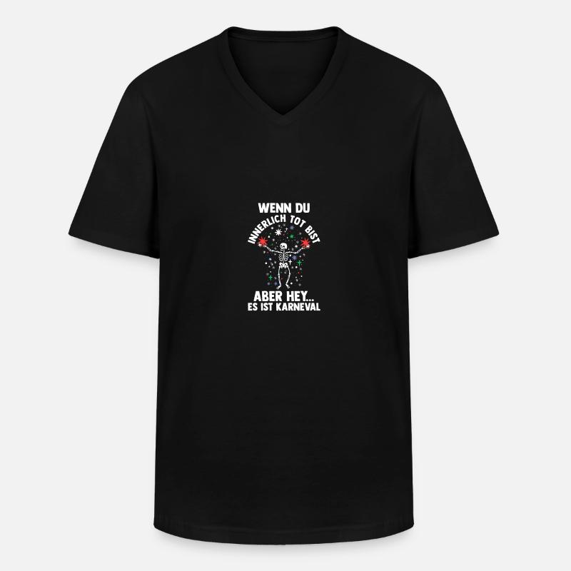 Costume de carnaval Carnaval - T-shirt col V Homme - noir