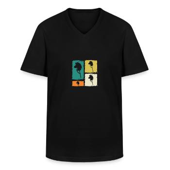 Steckenpferd Hobby Horsing - Männer-T-Shirt mit V-Ausschnitt - Schwarz - Vorne - AI Model Male 178 dark (178cm)