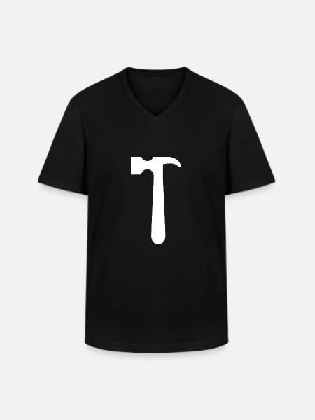 Hammer 2 - Men's V-Neck T-Shirt - black