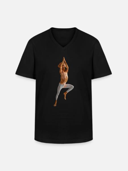 Vizsla - Männer-T-Shirt mit V-Ausschnitt - Schwarz