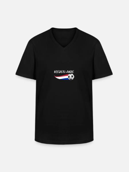 Pays-Bas Pays-Bas - T-shirt col V Homme - noir