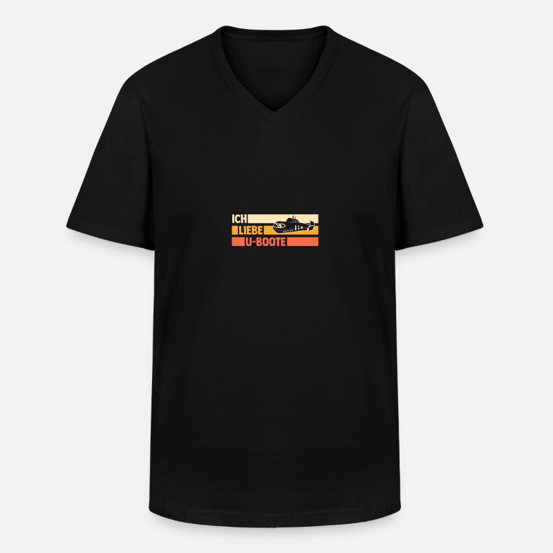 Tauchboot Unterseeboot Unterwasserboot U-Boot - Männer-T-Shirt mit V-Ausschnitt - Schwarz