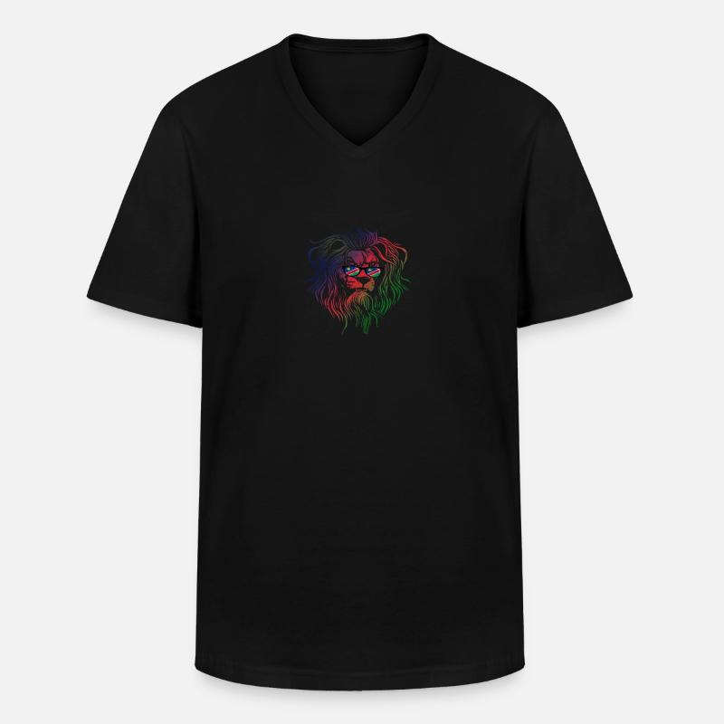 Namibia - Männer-T-Shirt mit V-Ausschnitt - Schwarz
