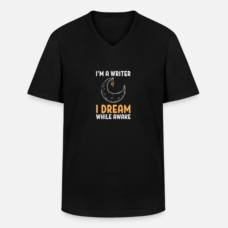Autor - Männer-T-Shirt mit V-Ausschnitt - Schwarz