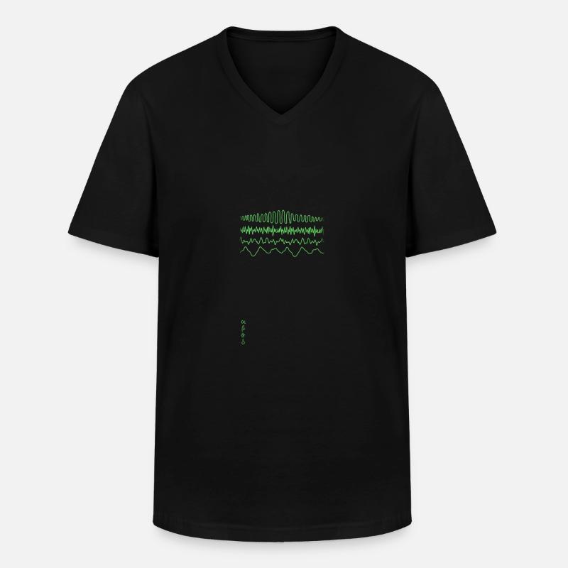 EEG - Männer-T-Shirt mit V-Ausschnitt - Schwarz