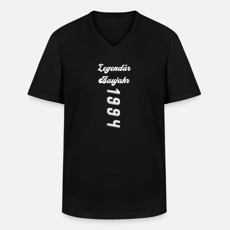 1994 - Männer-T-Shirt mit V-Ausschnitt - Schwarz