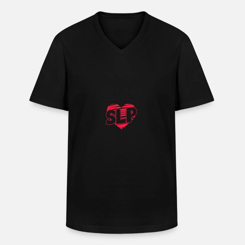 Speech Language Pathologist SLP - Männer-T-Shirt mit V-Ausschnitt - Schwarz