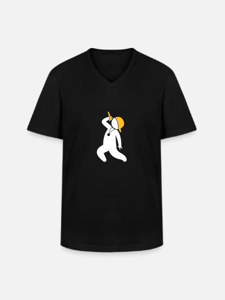 Hiphop Rapper - Men's V-Neck T-Shirt - black
