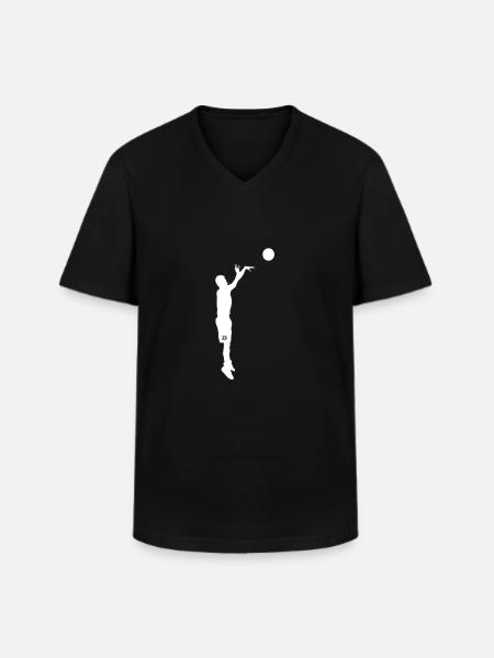 Basketballspieler - Männer-T-Shirt mit V-Ausschnitt - Schwarz