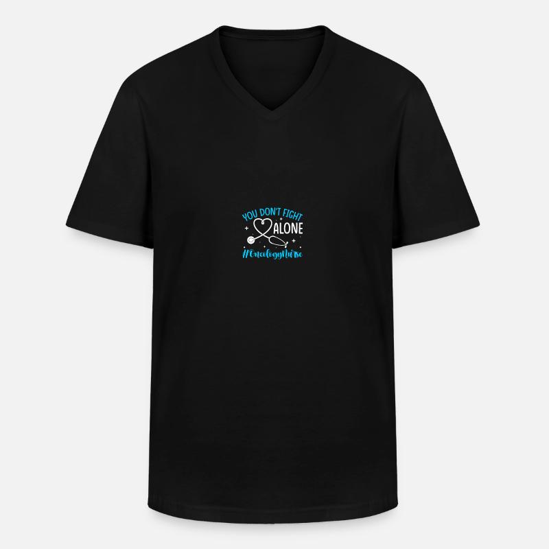 Onkologe Onkologieschwester - Männer-T-Shirt mit V-Ausschnitt - Schwarz