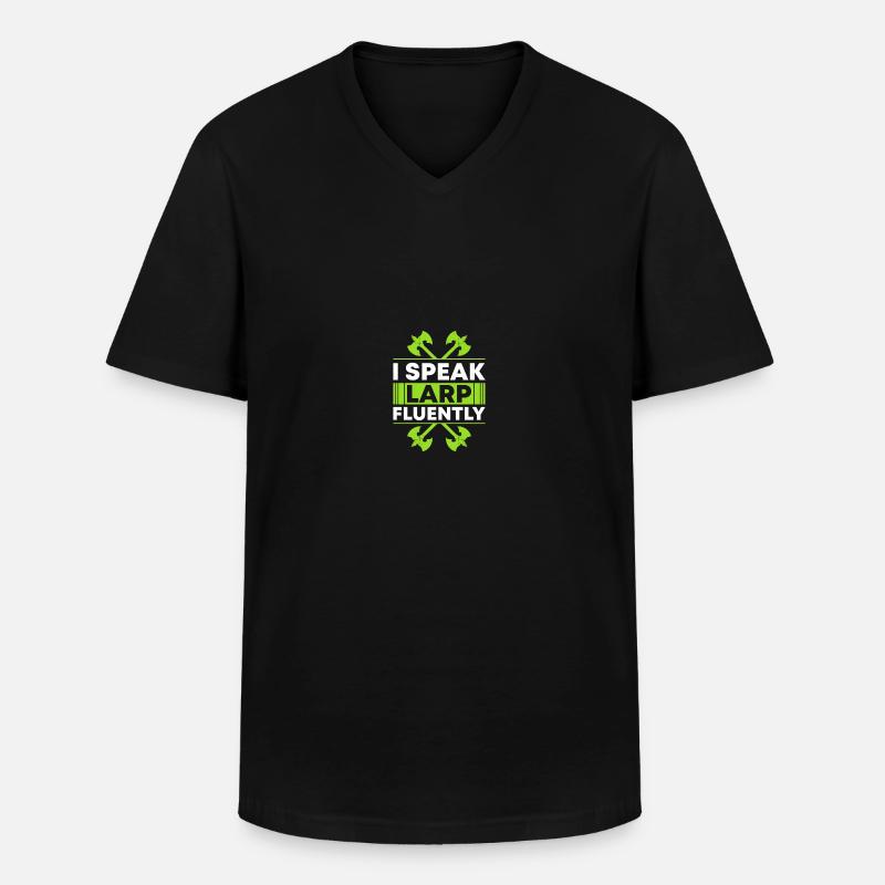 Fantasy-Rollenspiele Larp Larping - Männer-T-Shirt mit V-Ausschnitt - Schwarz