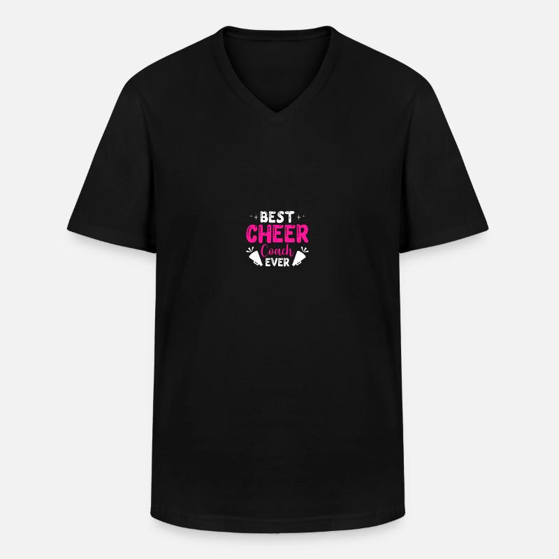 Cheerleading Coach Cheer Coach - Männer-T-Shirt mit V-Ausschnitt - Schwarz