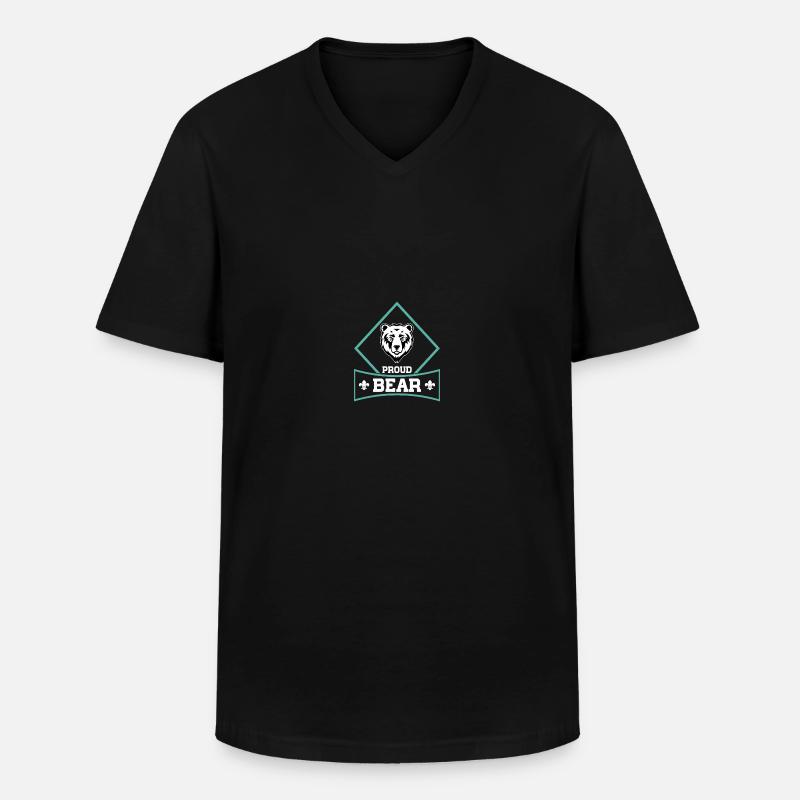 Scouting Pfadfinder - Männer-T-Shirt mit V-Ausschnitt - Schwarz