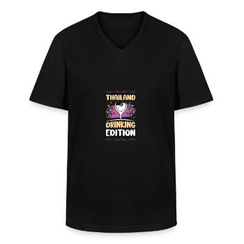 Thailand Party Urlaub - Männer-T-Shirt mit V-Ausschnitt - Schwarz - Vorne - AI Model Male 178 dark (178cm)