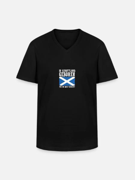 Scots Scottish Scotland - Men's V-Neck T-Shirt - black