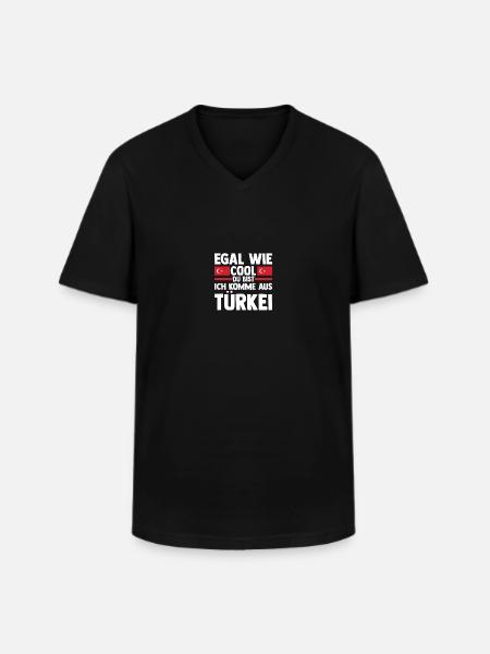 Turks Turkish Turkey - Men's V-Neck T-Shirt - black