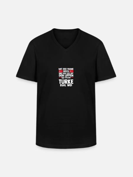 Turks Turkish Turkey - Men's V-Neck T-Shirt - black