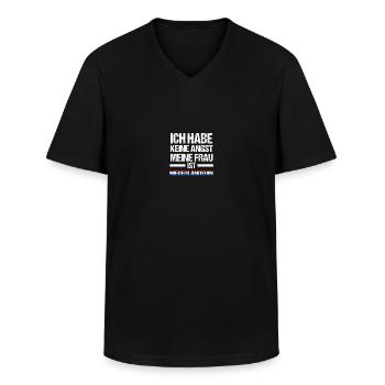 Pays-Bas Pays-Bas - T-shirt col V Homme - noir - Devant - AI Model Male 178 dark (178cm)