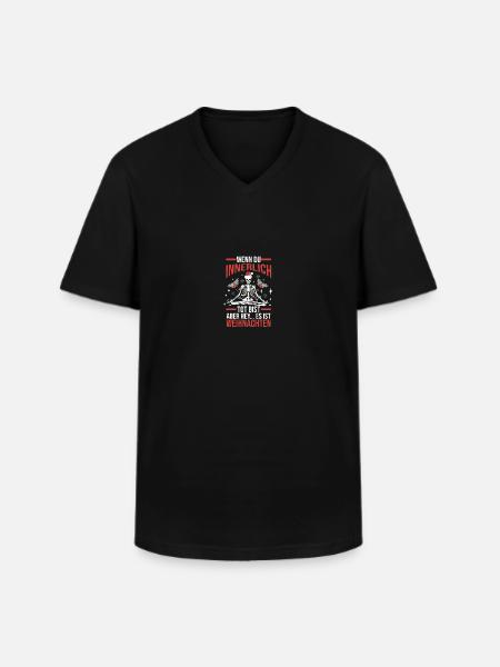 Weihnachtsmann Weihnachten - Männer-T-Shirt mit V-Ausschnitt - Schwarz
