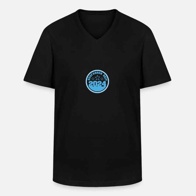 Busfahrer 2024 - Männer-T-Shirt mit V-Ausschnitt - Schwarz