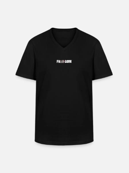 Patriotic USA Home Map Grunge Tee - Men's V-Neck T-Shirt - black