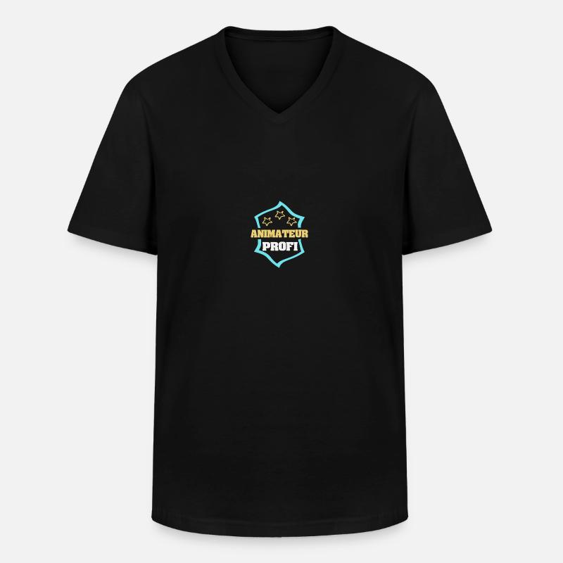 Beruf Animateur - Männer-T-Shirt mit V-Ausschnitt - Schwarz