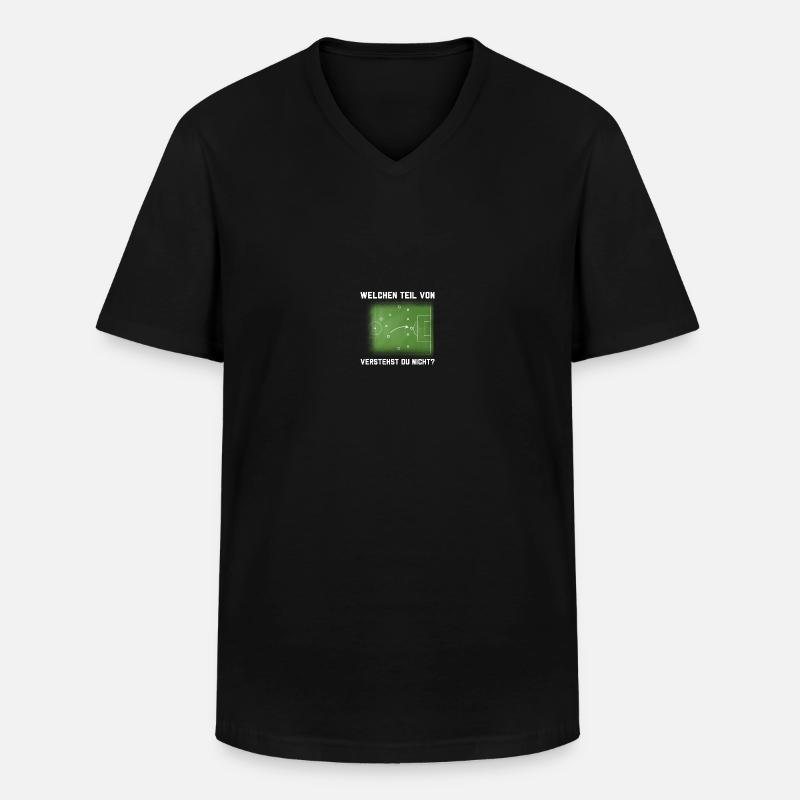 Schiedsrichter Abseitsregel Schiri Trikot Geschenk - Männer-T-Shirt mit V-Ausschnitt - Schwarz