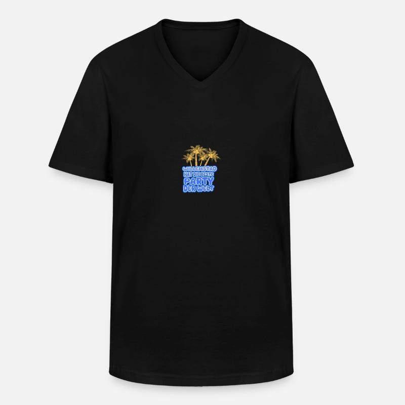 Willemstad - Männer-T-Shirt mit V-Ausschnitt - Schwarz
