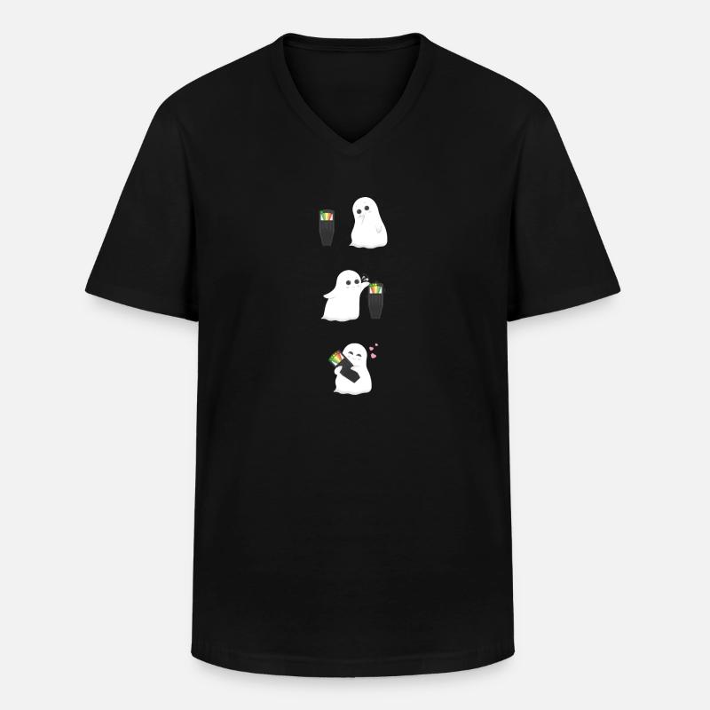 Geist K II Meter - Männer-T-Shirt mit V-Ausschnitt - Schwarz