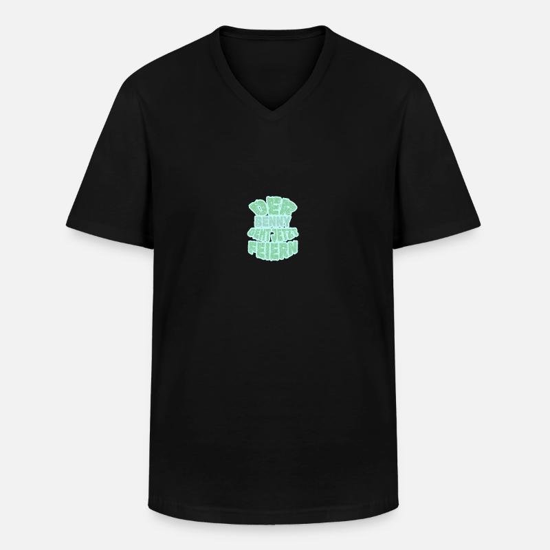 Benny Benny - Männer-T-Shirt mit V-Ausschnitt - Schwarz