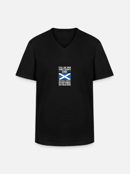 Scots Scottish Scotland - Men's V-Neck T-Shirt - black